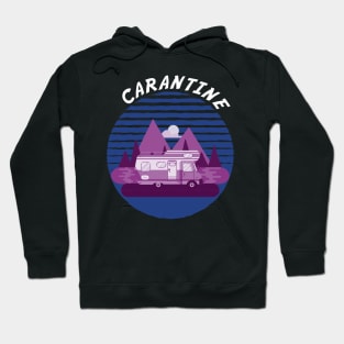 Funny cool quarantine caravan t-shirt Hoodie